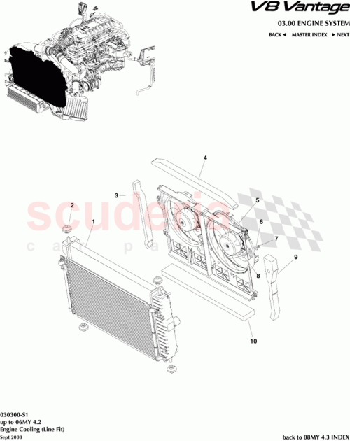 Part Diagram for Aston Martin 6G33-8N301-AA