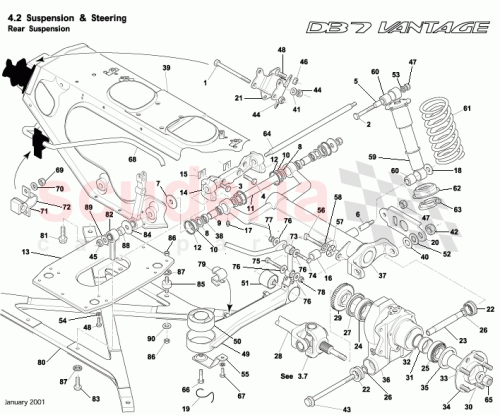 Part Diagram for Aston Martin 697210