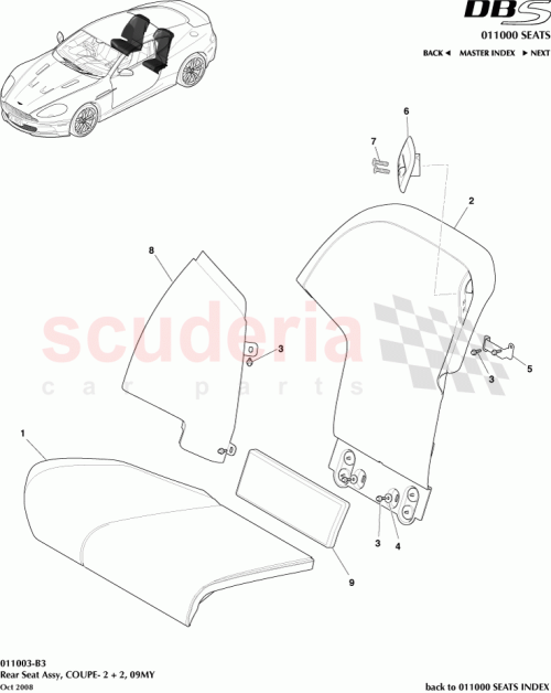 Part Diagram for Aston Martin 9D3360033ABW