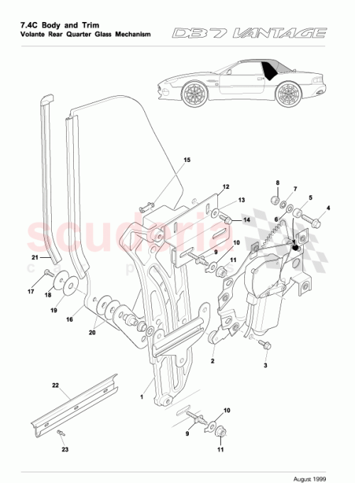 Part Diagram for Aston Martin 94-84415