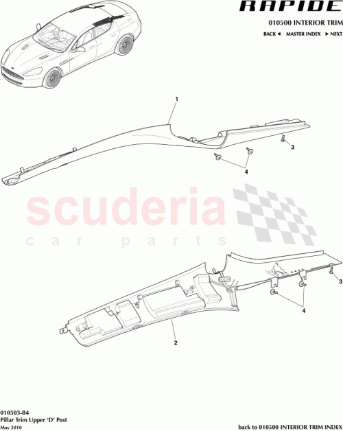 Part Diagram for Aston Martin AD4331113BCW
