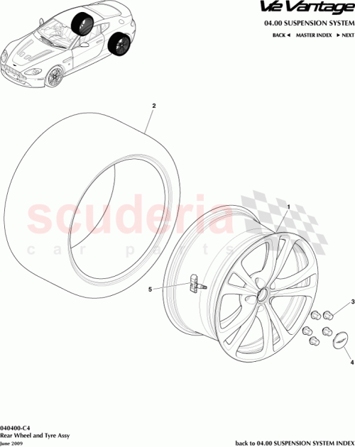 Part Diagram for Aston Martin AD23-1508-BC