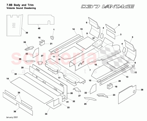 Part Diagram for Aston Martin 85-83895