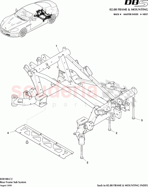 Part Diagram for Aston Martin AD33-5R003-AD