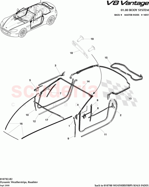 Part Diagram for Aston Martin 6G33-L25324-AB