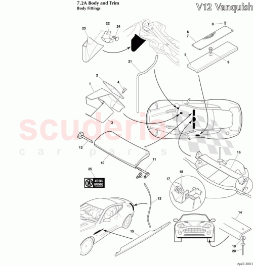 Part Diagram for Aston Martin 1R12-835044-AA