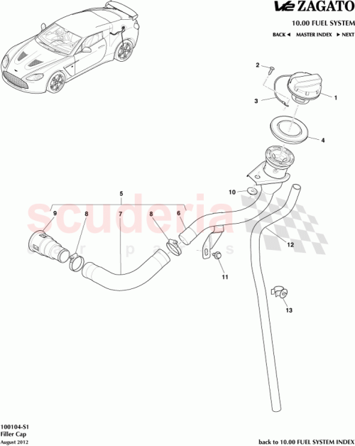 Part Diagram for Aston Martin AG43-9C071-AA