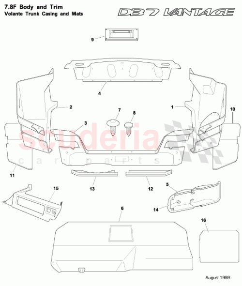 Part Diagram for Aston Martin 83-140508-AA