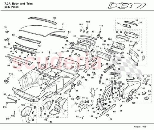 Part Diagram for Aston Martin 22-83019