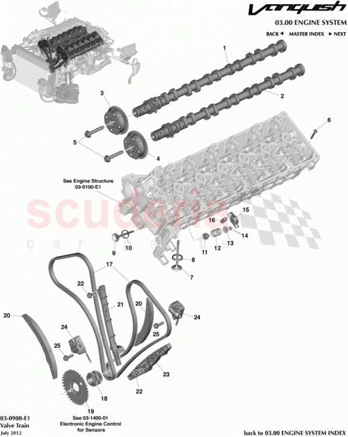 Part Diagram for Aston Martin CD33-6C524-AB