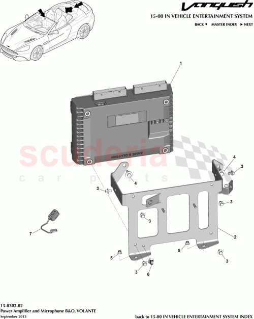 Part Diagram for Aston Martin ED33-19C126-AB
