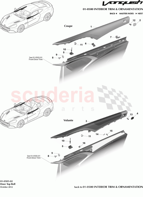 Part Diagram for Aston Martin ED33-23928-ABW