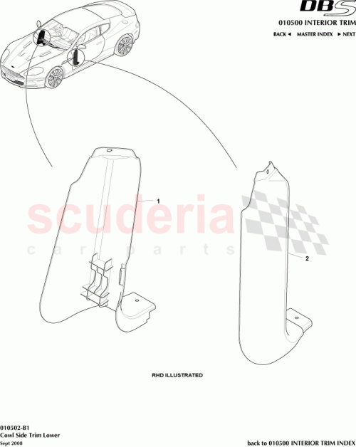 Part Diagram for Aston Martin 8D33-02349-AAW