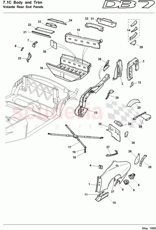 Part Diagram for Aston Martin 61-83693