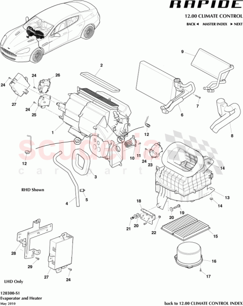 Part Diagram for Aston Martin 4G4319C715AA