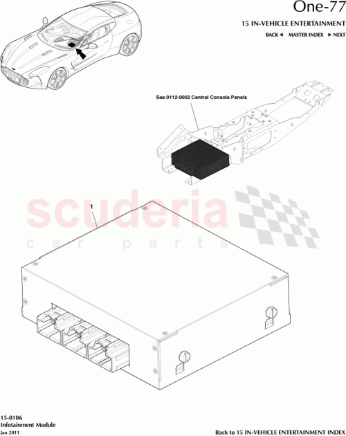 Part Diagram for Aston Martin 91805