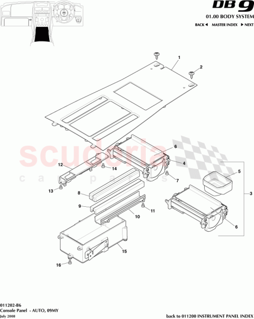 Part Diagram for Aston Martin 9G43-043K78-AA