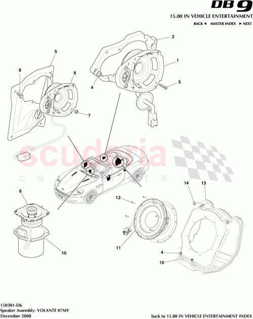 Part Diagram for Aston Martin 4G43-19A070-AE