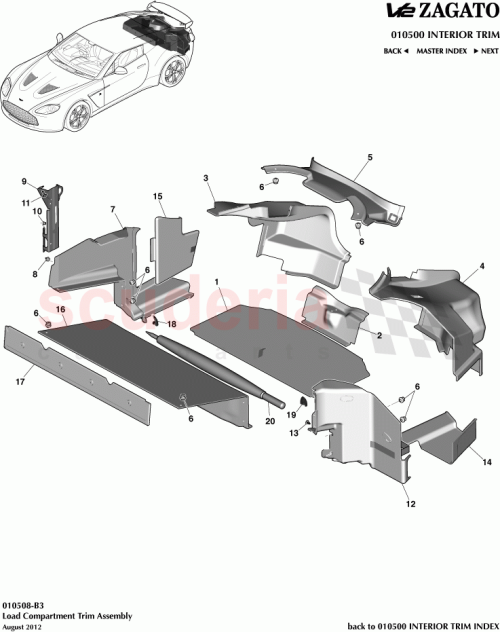 Part Diagram for Aston Martin CY83-68861-AB