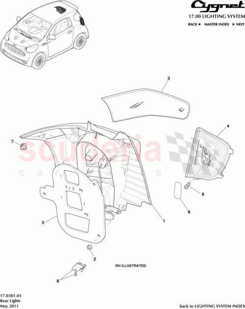 Part Diagram for Aston Martin AY2Y-13404-CA