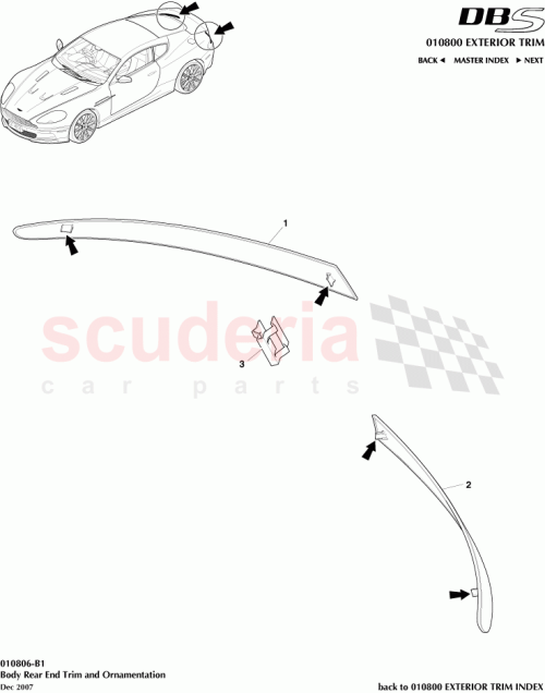 Part Diagram for Aston Martin CD33-13A538-AA