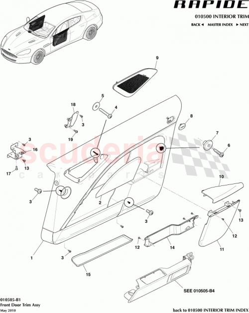 Part Diagram for Aston Martin AD4324000ABW