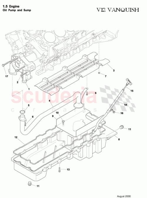 Part Diagram for Aston Martin 1R12-04-10074