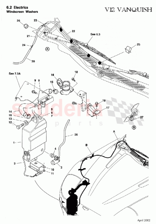 Part Diagram for Aston Martin 699716