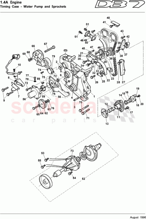 Part Diagram for Aston Martin 05-81551
