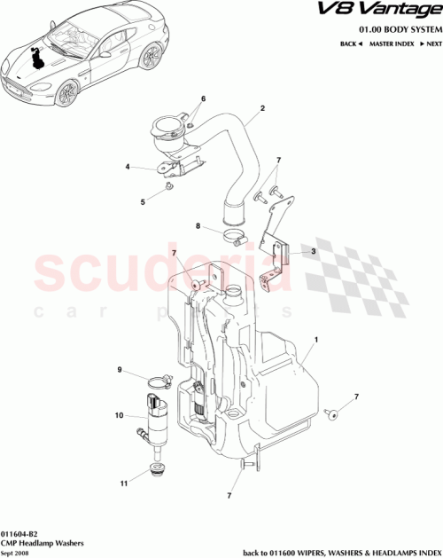 Part Diagram for Aston Martin 4G4313K175AA