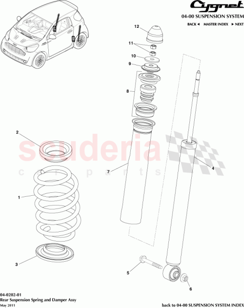 Part Diagram for Aston Martin 90178-10022
