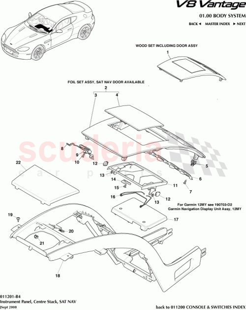 Part Diagram for Aston Martin 9G33-047A04-CA