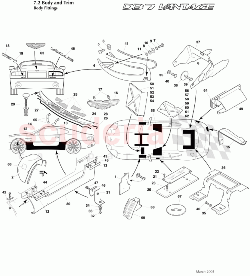 Part Diagram for Aston Martin 697757