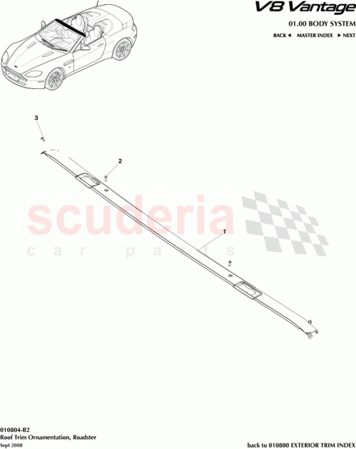Part Diagram for Aston Martin 6G33-L03065-BA
