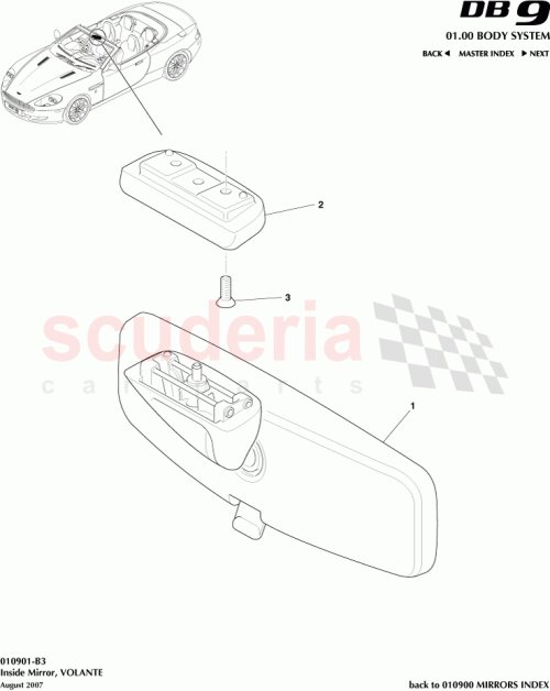 Part Diagram for Aston Martin 4G43-17K695-AE