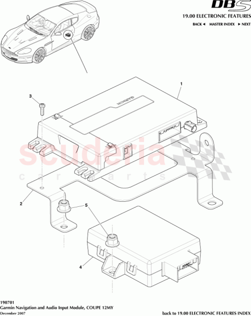 Part Diagram for Aston Martin CG4310E887NB