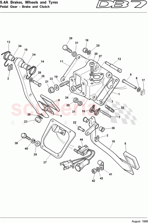 Part Diagram for Aston Martin 29-83095