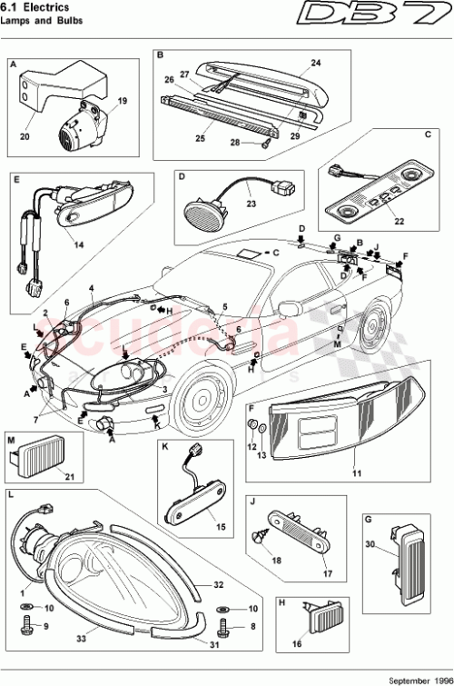 Part Diagram for Aston Martin 697286