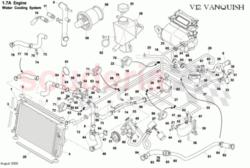 Part Diagram for Aston Martin 1R12-320016-AE