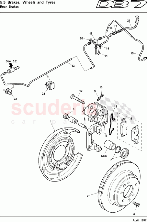 Part Diagram for Aston Martin 28-84739