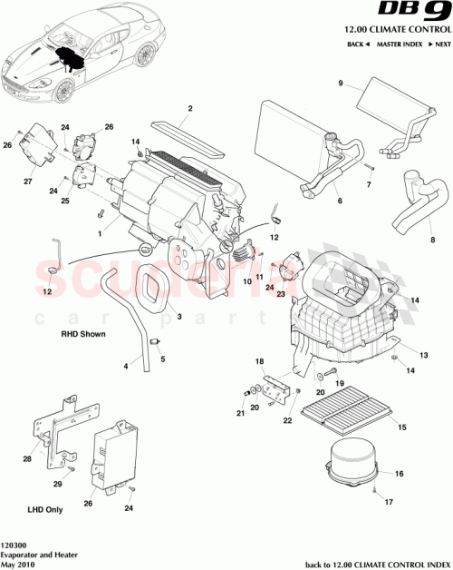 Part Diagram for Aston Martin 4G43-19N574-AA