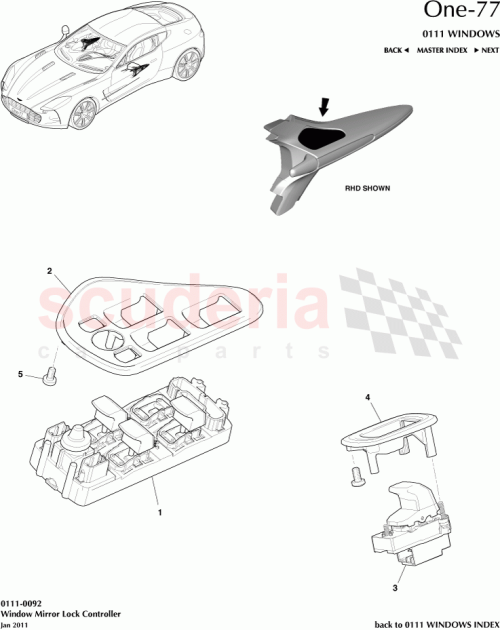 Part Diagram for Aston Martin 12023-14-6483-DE
