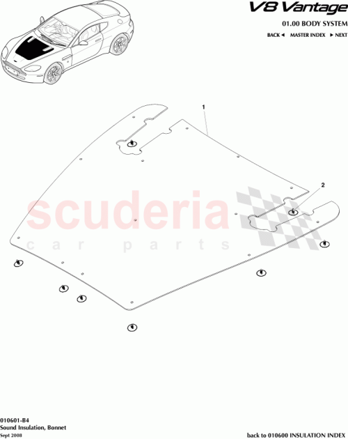 Part Diagram for Aston Martin 6G33-16738-AC