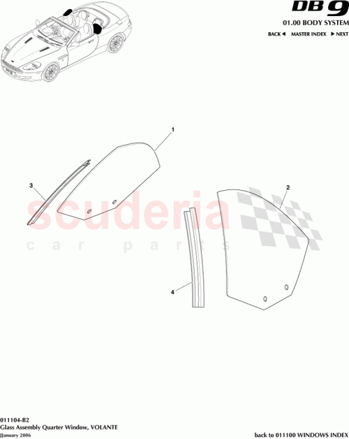 Part Diagram for Aston Martin 4G43-L30270-AB