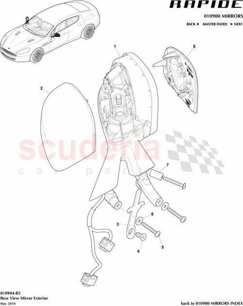 Part Diagram for Aston Martin AD4327955AA