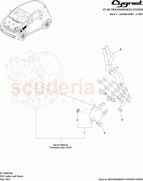 Part Diagram for Aston Martin 90301-19020