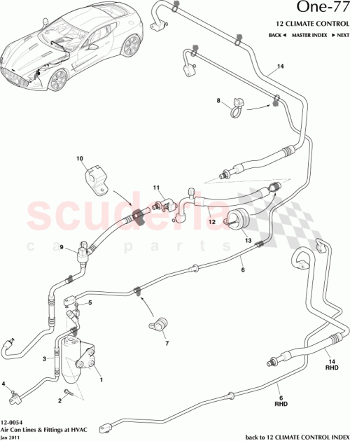 Part Diagram for Aston Martin 12023-03-8560-AB
