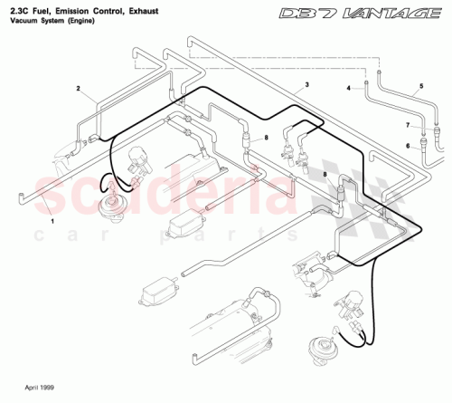 Part Diagram for Aston Martin 34-85536