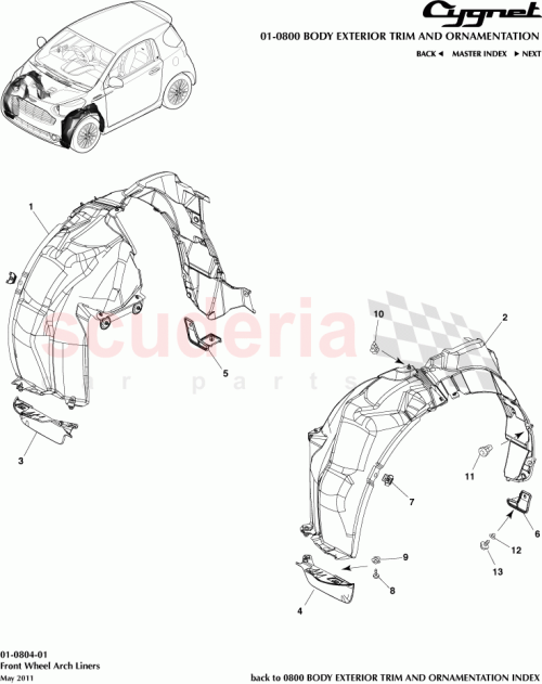Part Diagram for Aston Martin 90159-60488