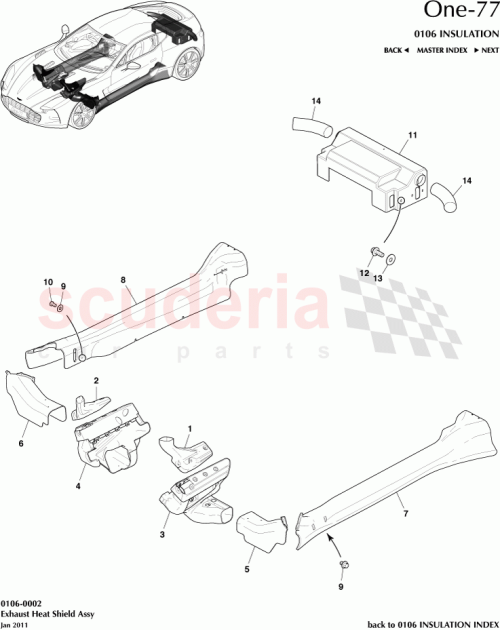 Part Diagram for Aston Martin 12023-03-8975-AC